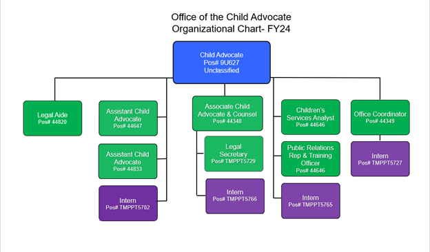 Child Advocate Organizational Chart